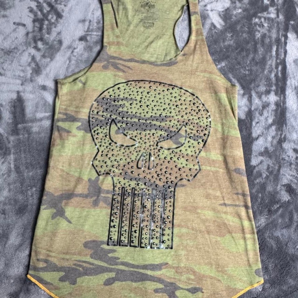 Marvel Punisher Camo Racerback tank
